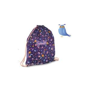 Geantă cu șnur Ars Una Enchanted, purpuriu cu design de bufniță - Ars Una