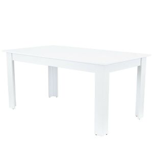 Masa de sufragerie Yorki albă 160x90 cm izolată - Mobilier pentru sufragerie
