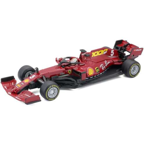Bburago 1:43 2020 Ferrari Racing SF1000 Rennwagen mit Helm - Leclerc