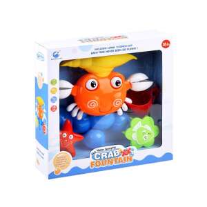 Water spraying crab fountain bath toy, 18 months, includes crab, 2 scoop cups, bath time never been so funny - Bath Toy