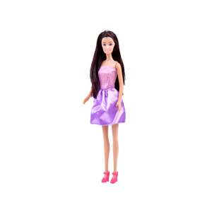 Anlily Style doll with long black hair in a pink and purple dress, 30 cm - Nonbrand Baba