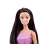 Hosszú fekete hajú anily baba rózsaszín-lila kisruhában (30 cm) 35485705}