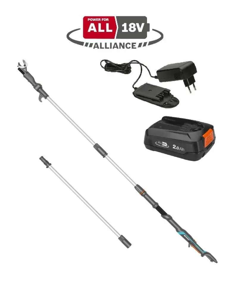 Gardena HighCut 360/18V P4A teleszkópos akkumulátoros ágvágó oll...