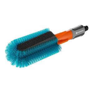 Gardena Cleansystem bike cleaning brush, blue and orange, with sponge - Cleaning brush