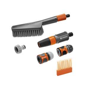 Gardena Cleansystem Basic Soft tisztító készlet kefével, lándzsával, csatlakozókkal, csapadapterrel és 10 tisztító tabletta - Gardena
