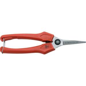 DUE CIGNI pruning shears, red handle, stainless steel blades, gardening tools - Garden Tool & Machine