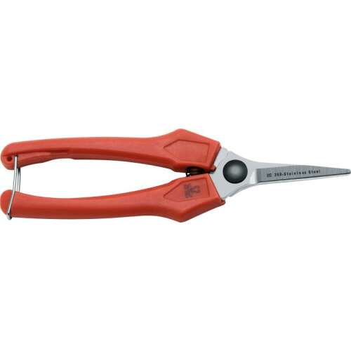 DUE CIGNI pruning shears, red handle, stainless steel blades, gardening tools