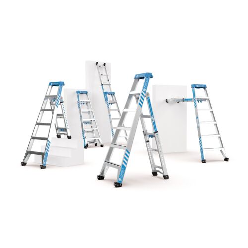 Zarges MultiMaster drabina 5 w 1, wielopozycyjna drabina aluminiowa, drabina kombinowana do użytku domowego i profesjonalnego