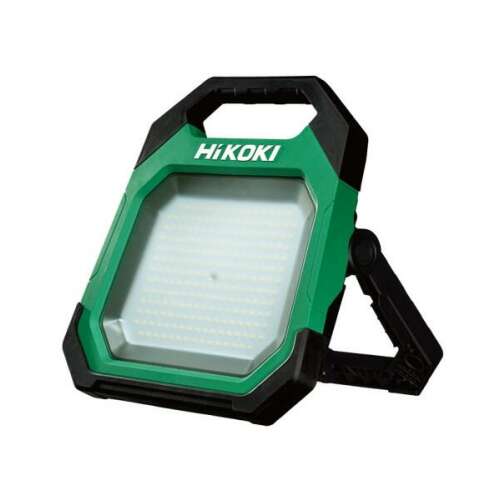 HiKOKI rechargeable work lamp, IP65, 1000-10000 lumens, with USB output, also works from the mains