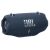 Angled view of JBL Xtreme 4 blue portable Bluetooth speaker