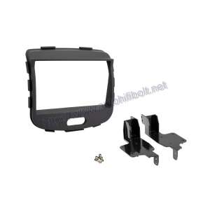 Hyundai i10 (PA) 2008-2013 2/1DIN Fekete Autórádió Beépítő Keret Fiókkal - Autóelektronika