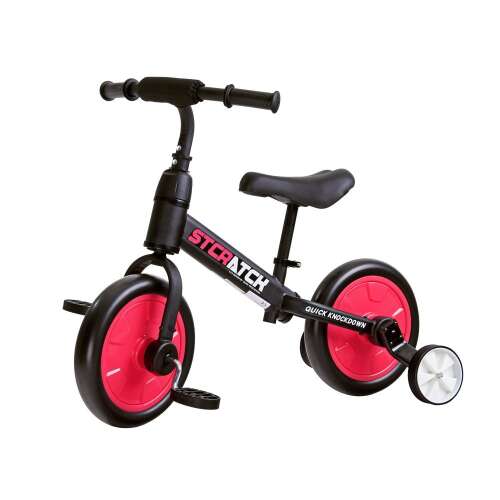 3az1-ben gyermek kerékpár fekete-piros színben 35486171