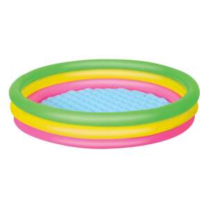 Bestway aufblasbarer Kinderpool mit drei bunten Ringen, 152 cm Durchmesser - Pools und Strandspielzeug