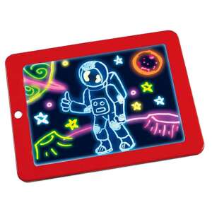 Light-up drawing pad with astronaut drawing on a black background - Drawing Board