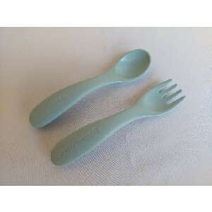 Tupperware baba etető kanál és villa szett, világoskék - Gyerek evőeszköz