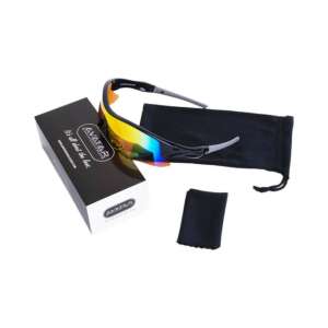 Avatar Shield HD napszemüveg borostyán lencsével, fekete kerettel, tok és tisztító kendővel - Férfi napszemüveg