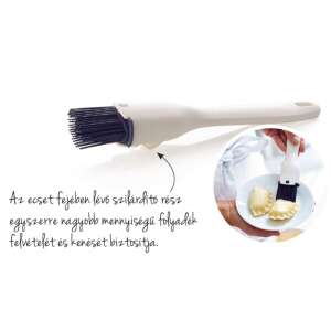 Tupperware Szilikon Kenőecset forgatható fejjel, Fehér-kék - Konyhai ecset