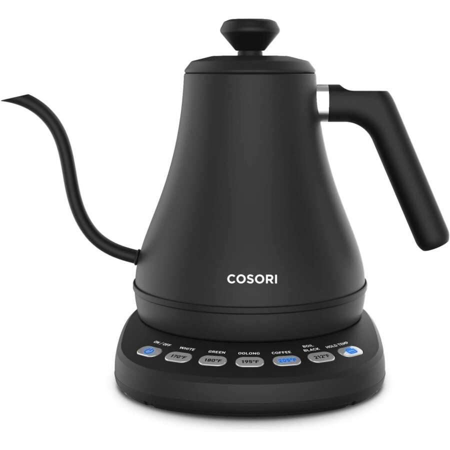 Cosori Gooseneck CO108-NK-EUR Elektromos vízforraló 0,8 liter, Fekete