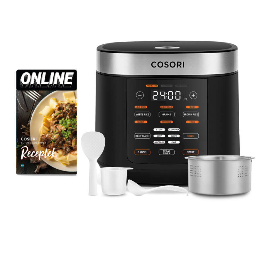 Cosori crc-r501-keu slow cooker többfunkciós rizsfőző 5 l, fekete