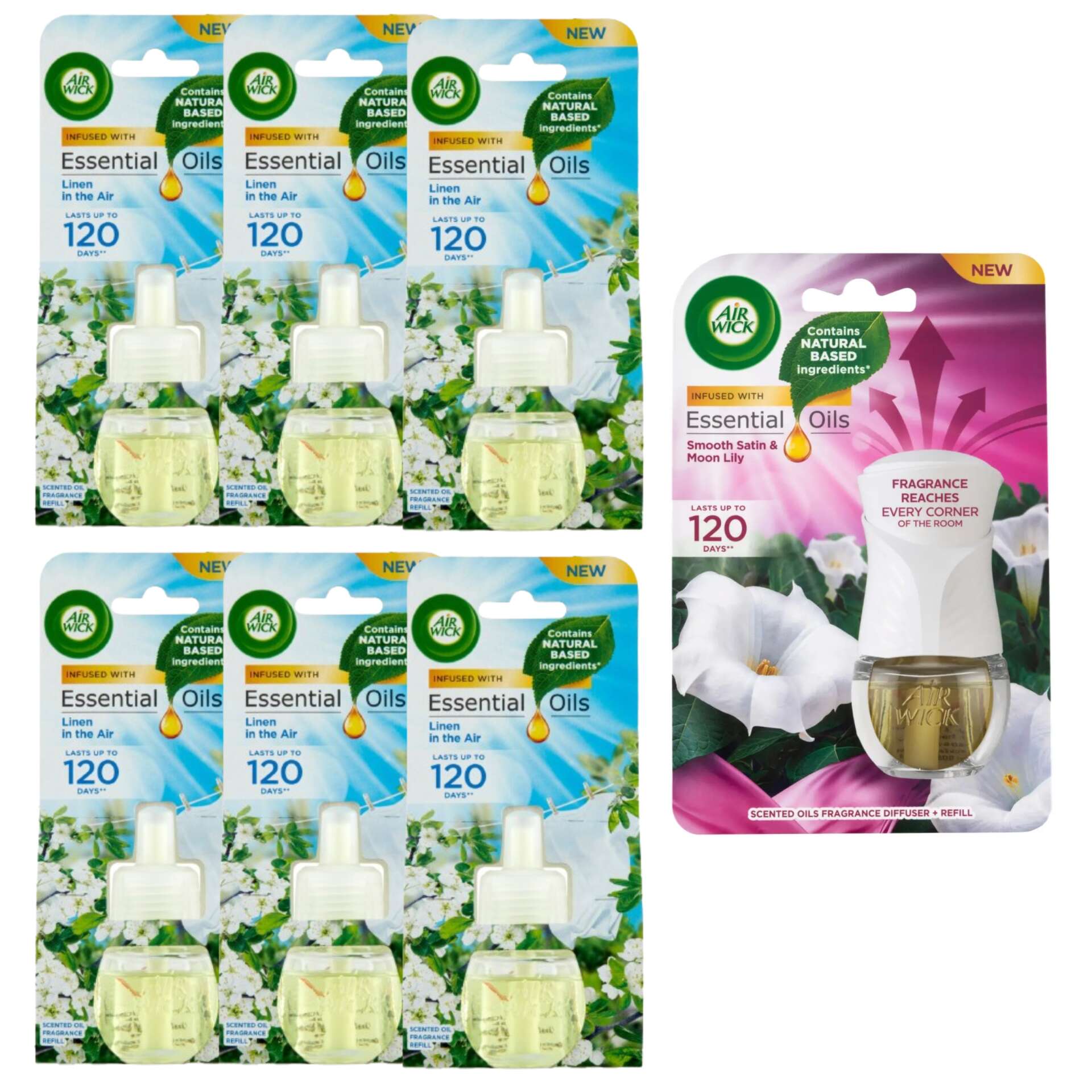 Air Wick Frissen Mosott Ruha Utántöltő elektromos légfrissítő kés...