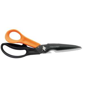 Fiskars Cuts+More Mehrzweck-Schere, 23cm, schwarz und orange, titanbeschichtet, Klingen aus rostfreiem Stahl - Fiskars Gartenscheren und Messer