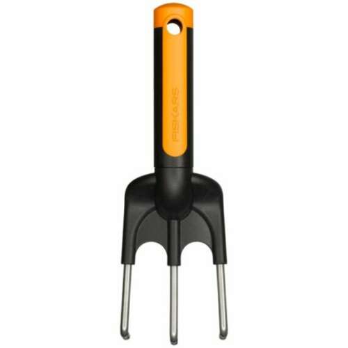 Fiskars Premium Soil Aerator, garden tool for loosening and aerating soil, with comfortable grip