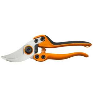 Fiskars Professionelle Gartenschere PB-8, mittel, orange und schwarze Griffe, silberne Klingen - Gartenbau
