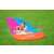Bestway 488cm double lane water slide with two inflatable llama riders, girl having fun on the slide