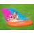 Bestway 488cm double lane water slide with two inflatable llama riders, girl having fun on the slide