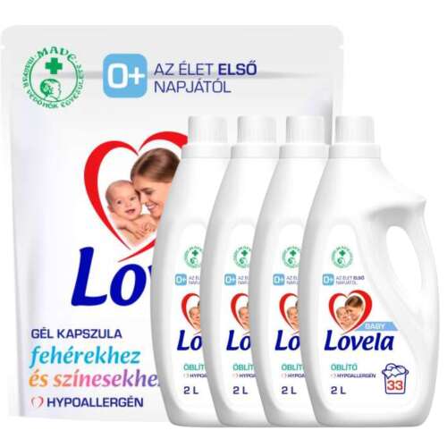 Lovela Baby Hypoallergene Waschkapsel + Spülung Pack