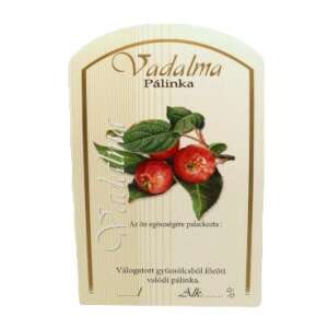 Vadalma Pálinka címke, nagy méret, vadalma mintával - Bor & Pálinka főzés