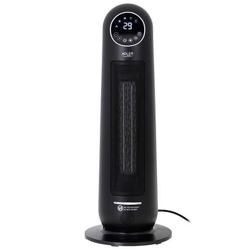 Adler AD7731 Tower Ceramic Heater with LCD display and remote control, black