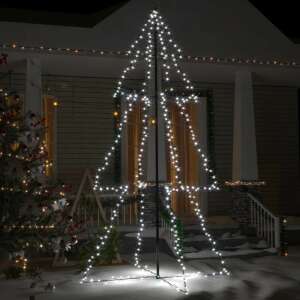 300 LED-es beltéri/kültéri kúp alakú karácsonyfa 120 x 220 cm 94344480 
