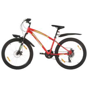 21 sebességes piros mountain bike 26 hüvelykes kerékkel 36 cm 94332889 