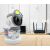 Audube Mini Robot IP Camera in home setting, WiFi router