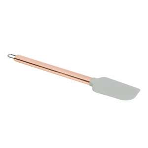 Spatulă din silicon cu mâner din oțel inoxidabil, gri, cupru, pentru coacere, decorarea prăjiturilor, amestecare, răzuire - Spatule