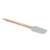 Silicone spatula with stainless steel handle, grey