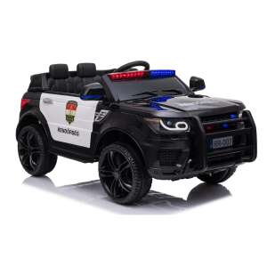 SmileGAME by Pepita 2 Person Electric Police Car with Remote Control 12V #black-white
