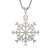 Colier cu pandantiv floare de zăpadă din argint, Colier cu pandantiv floare de zăpadă ATCOM