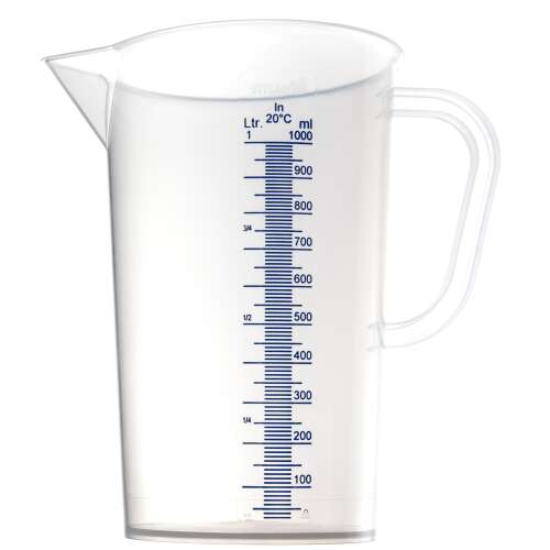 1 Liter Kunststoff Messkanne mit Griff