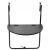 Foldable Balcony Hanging Table (Rounded) - 60 x 64 x 73-78.5-83.5 cm - Black 107138207