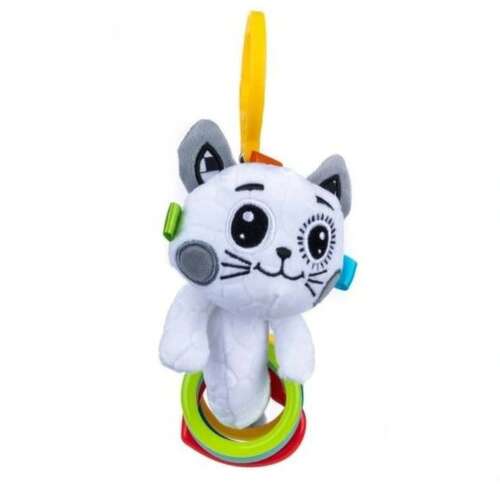 Bali Bazoo macska plüss játék gyűrűkkel, fehér, 80182