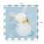 Petite and Mars Flatie puzzle mat tile with sleeping rabbit design and dimensions