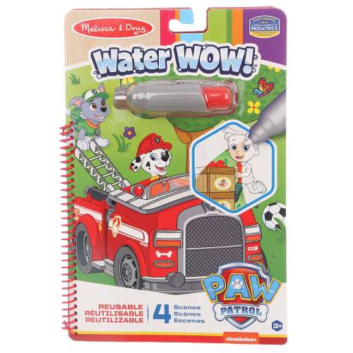 Melissa & Doug Vízvarázs! Mancs őrjárat újrafesthető színező füzet vízzel tölthető tollal, Mancs őrjárat karakterekkel