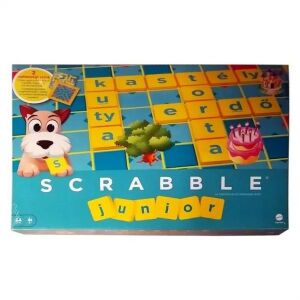 Scrabble Junior társasjáték doboz, oktató szójáték gyerekeknek - Mattel
