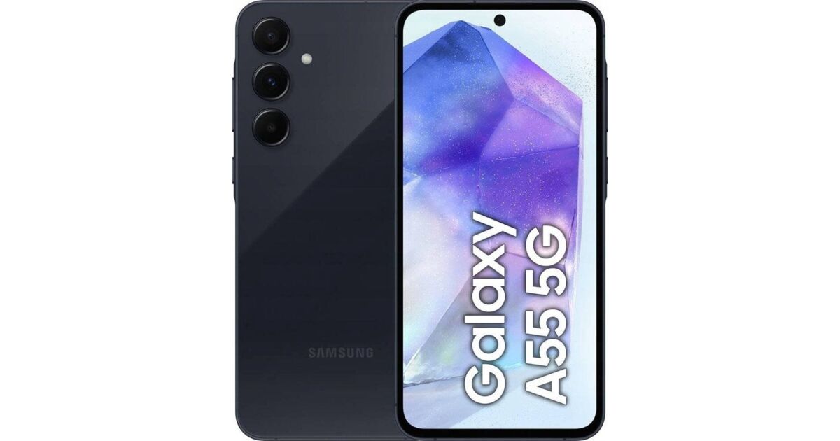 Samsung Galaxy A55 5G 256GB 8GB RAM Dual SIM Mobile Phone, Navy