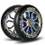 Wheels for scooter 110 mm rainbow 2 pcs. 94387820