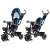 Tiny Bike 3-in-1 Tricycle with Rotating Seat in Blue