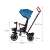 Tiny Bike 3-in-1 Tricycle with Rotating Seat in Blue - Dimensions