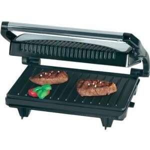 Clatronic MG3519 contact grill with two steaks on the grill plate - Home & Garden
